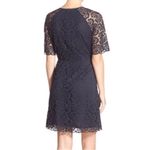 Madewell Navy Lace Fit and Flare Mini Dress| Size 2 Photo 2