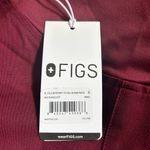 FIGS Maternity Yola Slim Scrub Pants in Burgundy Size Small Tall NWT Photo 3