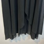 NWT Klesis Black/White Ruffle Mesh Strapless Maxi Dress Size Small Black Photo 11