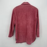 Willi Smith Vintage Pink Suede Leather Button Front Jacket Size 12 Photo 7