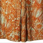 Etcetera  orange/gray floral pleated skirt size‎ 6 Photo 2