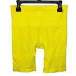Wild Fable  Yellow Ribbed High Rise Bike Shorts Photo 1