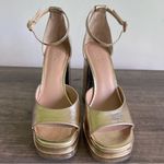 I.N.C. Gold Arya Women's Platform Sandal Size 7.5 #B1225 Photo 2