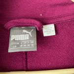 Puma sz L fuchsia pink diagonal zip sweat coat Photo 4