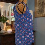 Cynthia Rowley Blue Halter Top – Nautical Red & White Print, Sleeveless Photo 5