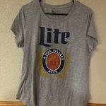 Apt. 9 Miller Lite graphic grey tee Photo 0