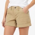 Sanctuary Classic Globe Trotter Shorts Womens 27 Khaki Denim 100% Cotton Cuffed Photo 0