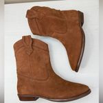 Frye  Blair Western Short Boots Pebbled Leather Rare Country, Americana sz6 Photo 1