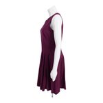 Rebecca Taylor Size 6 A-Line Sleeveless Suiting Circle Dress Sugar beet purple Photo 5