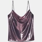 ZARA Metallic Tank Top Photo 0