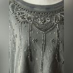 Pilcro Anthropologie  Gray Embellished Sweatshirt size medium Photo 5