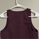 Athleta Aurora Purple Seamless Crop Rib Tank Longline Sports Bra Women’s Size XL Photo 5