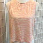 Fabletics Peachy Pink Zebra Print Sleeveless Top Photo 0