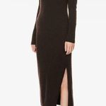 frame denim FRAME cashmere cut out midi dress in brown Photo 2