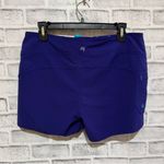 Athleta Women’s  Athletic shorts board shorts, purple and teal, Size 10 Photo 2