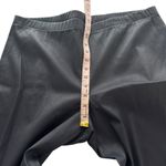 St. John NWT  100% Leather Straight Leg Pull On Pants Navy Blue K81EW01 Size 16 Photo 12