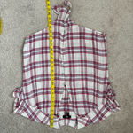 Paige  Kieran Tie Front‎ Plaid Blouse XS Photo 9