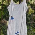 Handmade “I love you berry much” White blueberry mini dress Photo 0