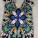 Anthropologie Maeve Folksong Bird Floral Shift Dress Small Petite Photo 0