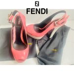 Fendi Platform Peep Toe High Heels Pink/White Made in Italy Women’s shoe size 36 Photo 0