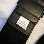 Black Leopard Print Wide Pleated Stretch Belt Size M/L Photo 4