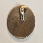 Rainbow Mountain Necklace Vintage Pendant Turquoise Inlaid Abalone Silver Blue Photo 1