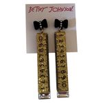 Betsey Johnson Ruler Drop Earrings Photo 4