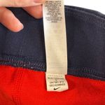 Nike Essential Biker Shorts Athletic Red White Blue Spell Out Logo Flag USA M Photo 4