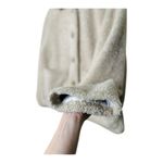Few Moda  New York Teddy Jacket Medium beige Fuzzy coat large buttons collared Photo 6