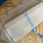 Tory Burch  Embossed Leather Bryant East West Tote Gray Shoulder Bag Le Fleur Photo 14