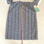 CeCe NWT Roseanna stripe embroidered off the shoulder dress Size 4 Photo 14