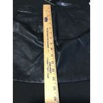 LIONESS Rizzo Mini Skirt Black Faux Leather Slit US 0 XXS Sexy Party XXS Photo 2