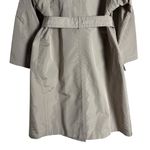 CELINE Beige Silk Stitched Belted Trench Coat Women’s Size M Photo 10