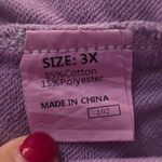 Source Unknown Womens Oversized Tshirts Tops Blouse Mineral Wash Exposed Seam Purple Size 3x Photo 9