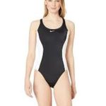 Nike  Color Surge Powerback Racer Black One Piece Swimsuit Size XL Swimwear Photo 1