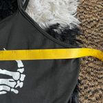 Black Skeleton Tank Top Y2K Goth Grunge Punk Indie Sleaze Edgy‎ Halloween XL Photo 4