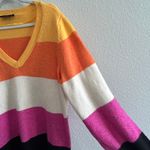 Lane Bryant NEW Classic V-Neck Tunic Pullover Sweater Striped Soft 16/18 XL/XXL Photo 7