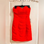 Lavish Lice FINAL PRICE NWT LAVISH ALICE Pleated Pleat Chiffon Sweetheart Mini Dress Photo 2