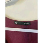 Krisa NEW Women's V-Neck Sleeveless Layered Wrap A-Line Mini Dress Wine Size XS Photo 1