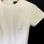 J.Crew white short sleeved bodycon midi dress women's size 0 vintage style Photo 1