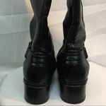 Bandolino Tall Black Brown Vegan Leather Buckle Zip Up Boot Size 61/2 Photo 5