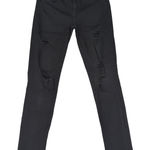joe's jeans  The Icon Mid‎ Rise Skinny Ankle Black Distressed Ripped Womens 29 Photo 0
