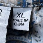 Grace Karma Tiered Dress Womens XL Paisley Long Sleeve Ruffle Collar Bohemian Blue Size 1X Photo 9