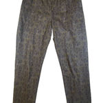 Soft Surroundings Metro Pants Purple Leopard Print Elastic Waist Pull On Large Photo 0