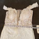 Women’s Lace Wedding Dress Mermaid Fit with Train Size 8 NWT Photo 7