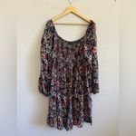 Oak & Trellis Floral Babydoll Dress with Smocking Size 3X EUC Black Photo 1