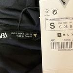 ZARA NEW Womens Black Round Neck Stretch Sleeveless One Piece Bodysuit Top Sz S Photo 2