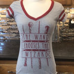 Harry Potter  wand‎ chooses the wizard tee T-shirt Photo 0