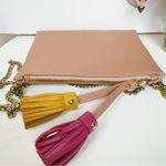 Sancia Lana Coin Purse Cross Body Square Mini Bag with Tassels In Canyon Rose Photo 5