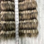 Donna Salyers Fabulous Furs Vest Womens Small Gray Black Faux Fur Lined Pockets Photo 8